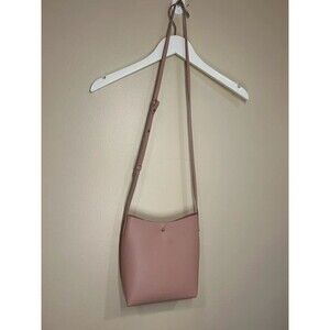 Anthropologie Samara Rose Pink Vegan Leather Shoulder Bag
